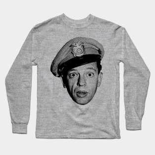 Funny Barney Fife Head Long Sleeve T-Shirt